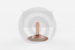 Blank plastic card holders