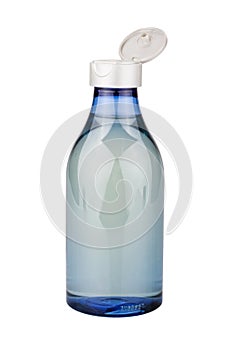 Blank plastic cosmetics or shampoo bottle