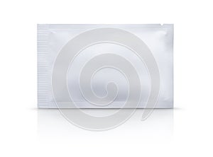 Blank plastic rapic test packaging isolated on white background with clipping path