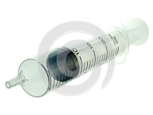 Blank plastic syringe