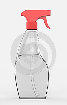 Blank plastic trigger spray for branding.