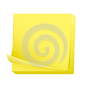 Blank post it note pad