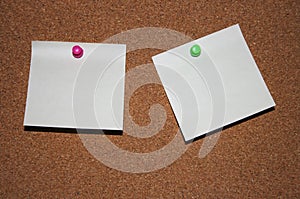 Blank post-it notes