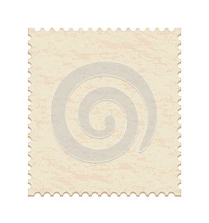 Blank post stamp