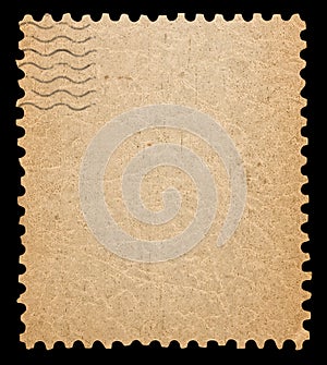 Blank postage stamp.