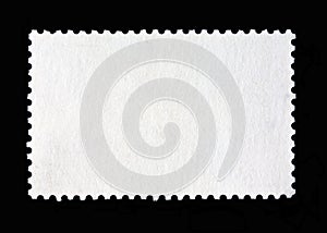 Blank postage stamp