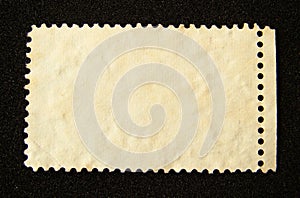 Blank postage stamp