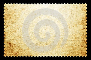 Blank postage stamp - Isolated