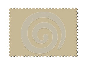 A blank postage stamp template (vector included)