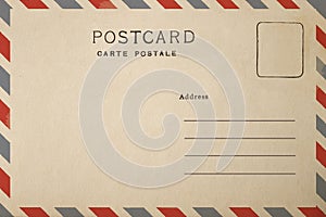 Blank of Postcard