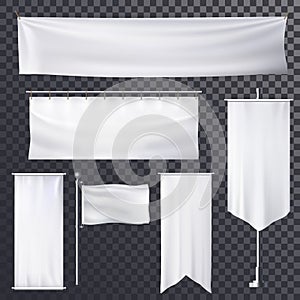 Blank poster or banner hanging frame template