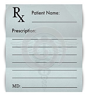 Blank Prescription Form
