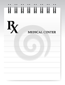 Blank prescription illustration design