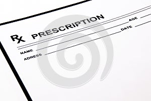 Blank prescription pad