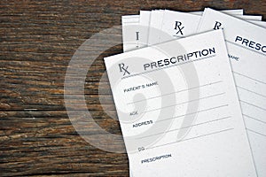 Blank prescriptions