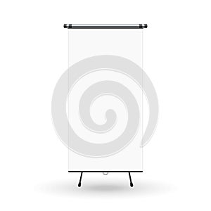 Blank presentation screen vector.
