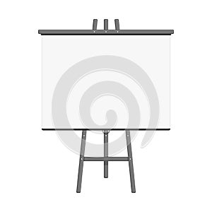 Blank presentation screen