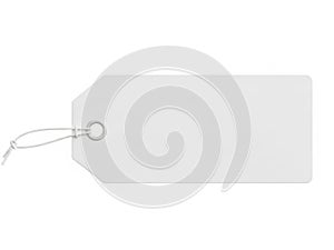 Blank price tag with string