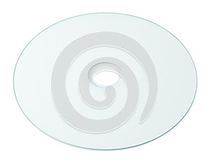 Blank Printable CD or DVD on White Background