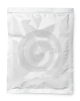 Blank product package on white photo