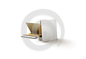 Blank promo match book mock up