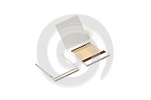 Blank promo matches book mock up, clipping path photo