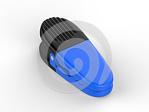 Blank promotional magnetic clip for branding and mock up. 3d render illustration.