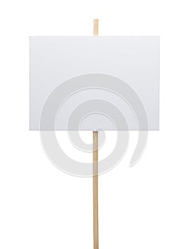 Blank Protest Sign