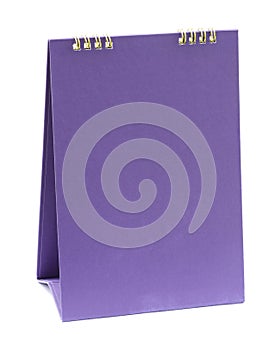 Blank purple calendar