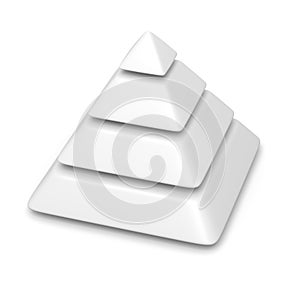 Blank pyramid 4 levels stack