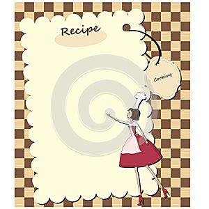 Blank recipe card