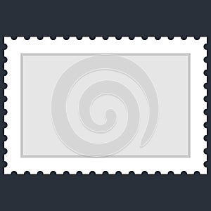Blank Rectangular Postage Stamp