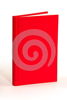 Blank red book - clipping path photo