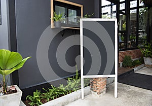 Blank Restaurant Signage for Mockup Design Advertise Board