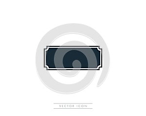 Blank Retro Vintage Badges or Label Icon Vector Logo Template Illustration Design