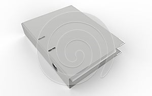 Blank ring binder folder design mockup.