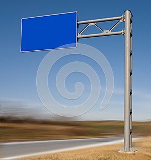 Blank road-sign