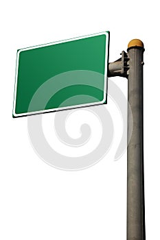 Blank Road Sign