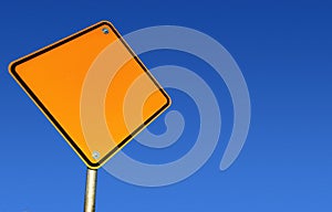 Blank Road Sign (with Path)