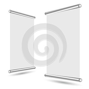 Blank roll-up banner stand template