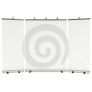 Blank Roll Up Banner Stands