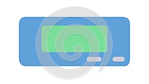 Blank Rounded Rectangle, Placeholder UI Element, vector design Generative AI