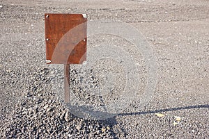 Blank Rusty Sign