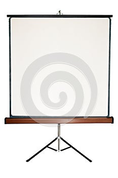 Blank screen on a tripod
