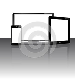 Blank screen Vector