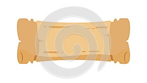 Blank Scroll Parchment. Customizable Text Ancient Documents, vector design Generative AI