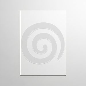 A blank sheet of paper is