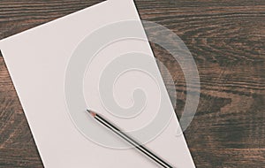 Blank sheet of paper