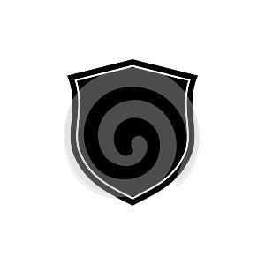 Blank Shield icon. Security and protector sign isolated on white background