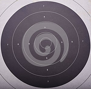 Blank shooting target